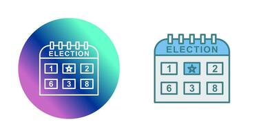 icône de vecteur de jour d'élection