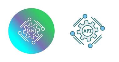 icône de vecteur api