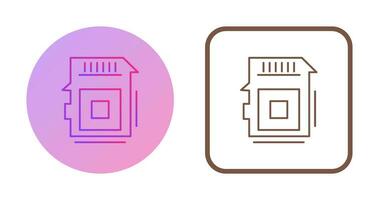 icône de vecteur de carte sd