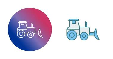 icône de vecteur de tracteur industriel