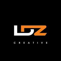 ldz lettre initiale logo conception modèle vecteur illustration