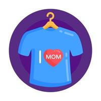 chemise de maman d'amour vecteur