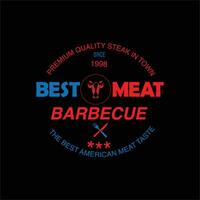 barbecue restaurant logo vecteur