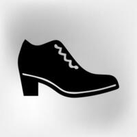 vecteur chaussure icône illustration vecteur isolé sur blanc Contexte