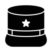 képi chapeau vecteur glyphe icône pour personnel et commercial utiliser.