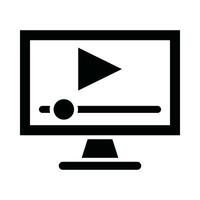 vidéo vecteur glyphe icône pour personnel et commercial utiliser.