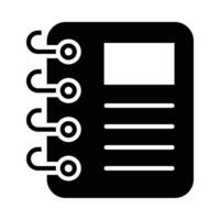 carnet vecteur glyphe icône pour personnel et commercial utiliser.