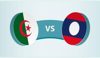 Algérie contre Laos, équipe des sports compétition concept. vecteur