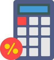 remise calculatrice vecteur icône conception