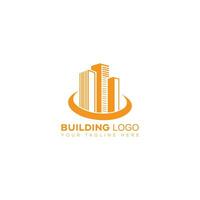 modèle de vecteur d'icône de logo de bâtiment
