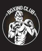 boxe club graphique vecteur