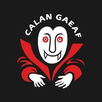 stiker de calan gaéaf Halloween vecteur image illustration