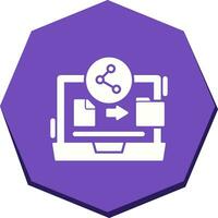 icône de vecteur de partage de fichiers
