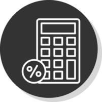 remise calculatrice vecteur icône conception