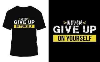 de motivation typographie T-shirt conception pro vecteur