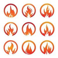 images de logo de feu vecteur