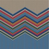 Modèle tricoté coloré zigzag pour le fond, illustration vectorielle vecteur