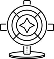 icône de ligne pour les six grandes roues vecteur