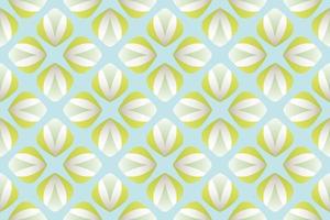 motif fleur pollen vert gradient vector illustration