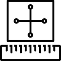 icône de ligne pour la règle vecteur