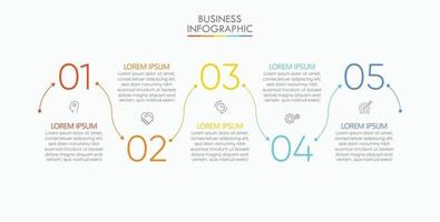 modèle d'infographie de visualisation de données d'entreprise vecteur