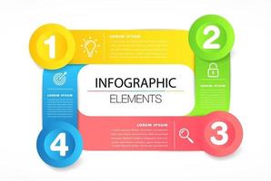 modèle de zone de texte moderne, bannière d'infographie vecteur