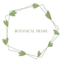 illustration vectorielle de cadre botanique multi-angle vecteur