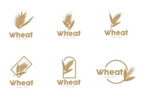 blé logo grain conception Facile illustration modèle vecteur