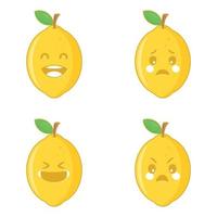 vecteur de citron. conception de personnage de citron.