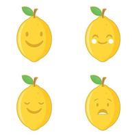 vecteur de citron. conception de personnage de citron.