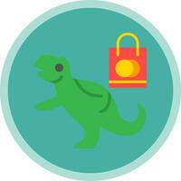achats dinosaure vecteur icône conception