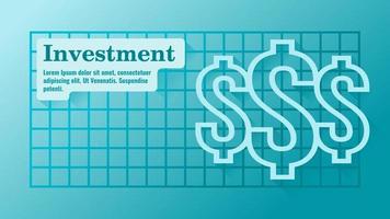 modèle de présentation d'entreprise d'investissement d'argent vecteur