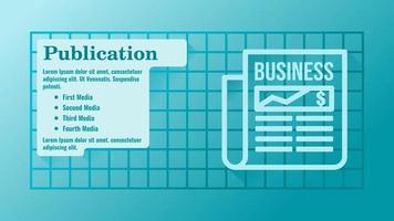 modèle de présentation multimédia de publication commerciale vecteur