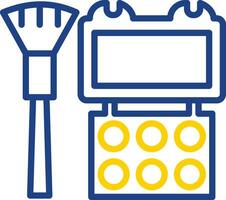 conception d'icône de vecteur de palette de maquillage