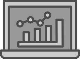 conception d'icône de vecteur de graphique à barres