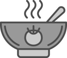 tomate soupe vecteur icône conception