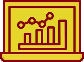 conception d'icône de vecteur de graphique à barres