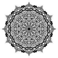 fond de mandala floral relaxant et dessin au trait traditionnel arabesque vecteur