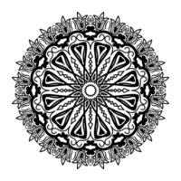 Élément de conception de motif floral de mariage oriental spirituel mandala vecteur