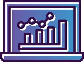 conception d'icône de vecteur de graphique à barres