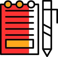 bloc-notes vecteur icône conception
