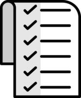 conception d'icône de vecteur de liste de contrôle