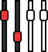 l'audio contrôle vecteur icône conception