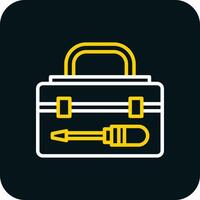conception d'icône de vecteur de boîte à outils