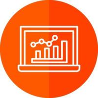 conception d'icône de vecteur de graphique à barres