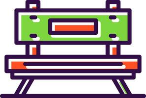 conception d'icône de vecteur de banc