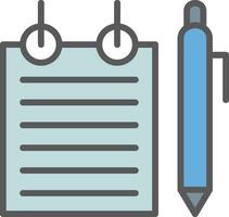 bloc-notes vecteur icône conception