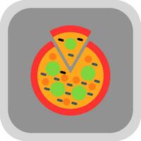 végétarien Pizza vecteur icône conception