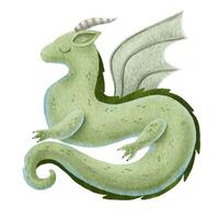 la magie dragons de Fée contes. effrayant légendaire créatures, chinois vecteur