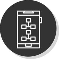 conception d'icône de vecteur de chronologie